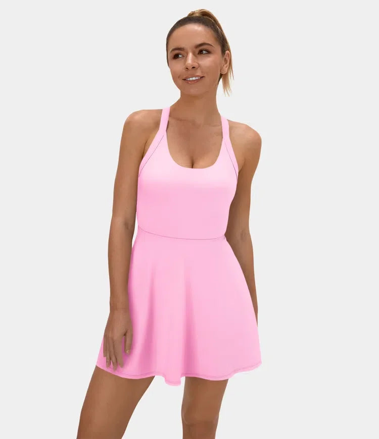 1 + 2 FREE | Backless Twisted Active Dress | 41K Sold in 3 Days – Back Again for 24H Only!