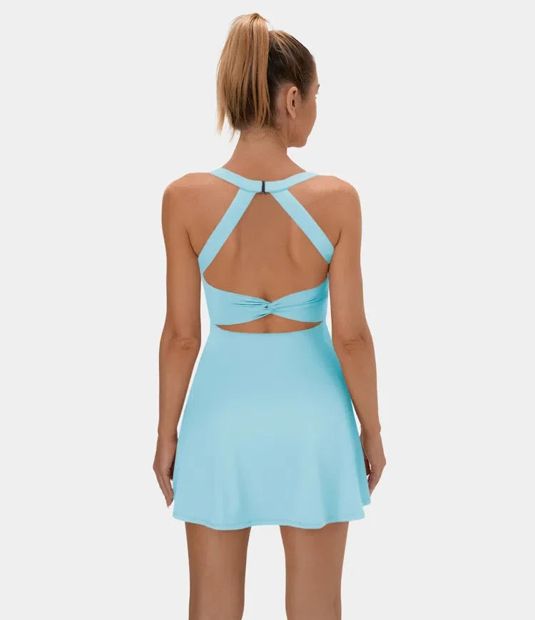 1 + 2 FREE | Backless Twisted Active Dress | 41K Sold in 3 Days – Back Again for 24H Only!
