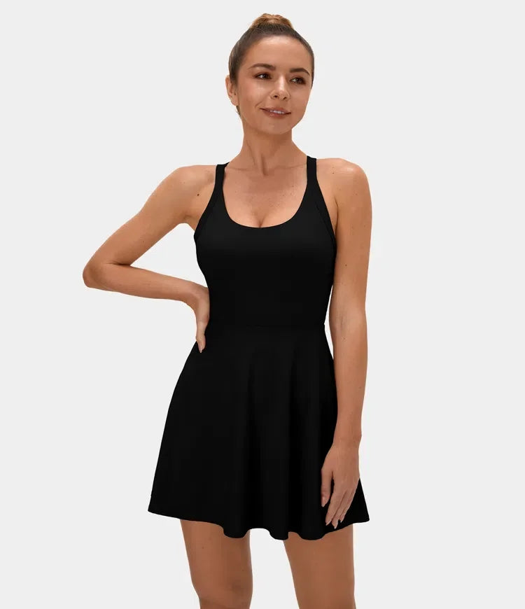 1 + 2 FREE | Backless Twisted Active Dress | 41K Sold in 3 Days – Back Again for 24H Only!