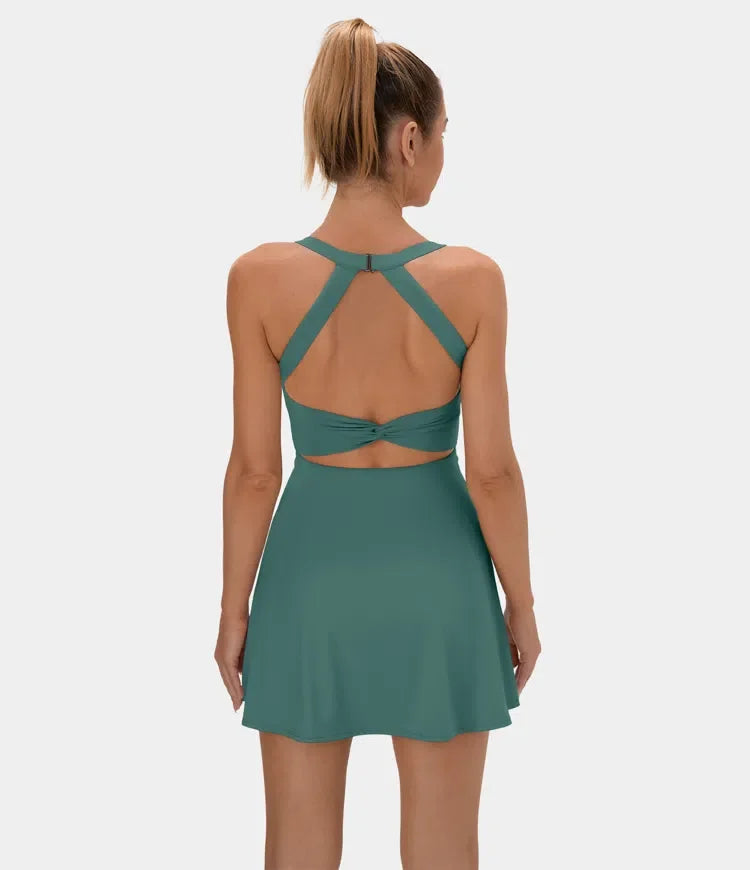 1 + 2 FREE | Backless Twisted Active Dress | 41K Sold in 3 Days – Back Again for 24H Only!