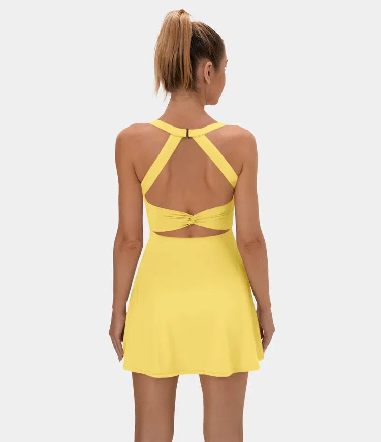 1 + 2 FREE | Backless Twisted Active Dress | 41K Sold in 3 Days – Back Again for 24H Only!