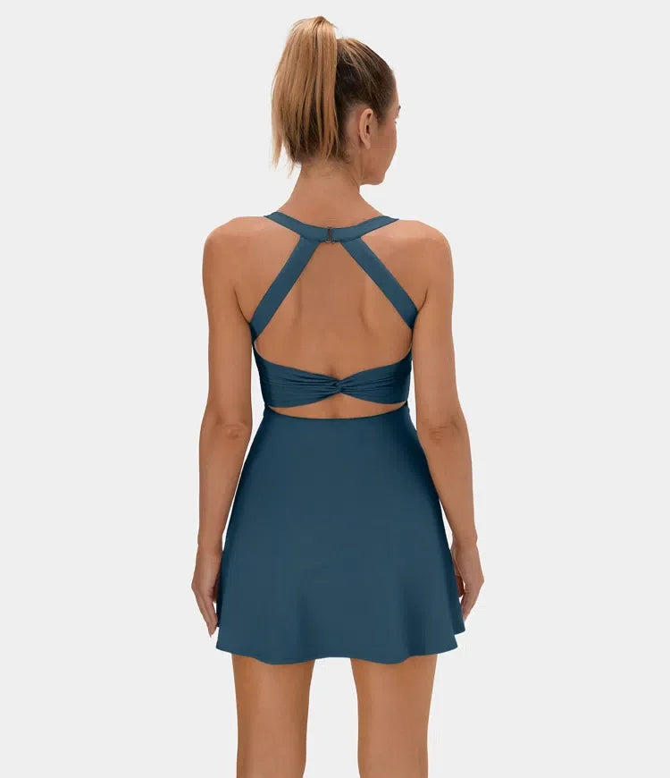 1 + 2 FREE | Backless Twisted Active Dress | 41K Sold in 3 Days – Back Again for 24H Only!