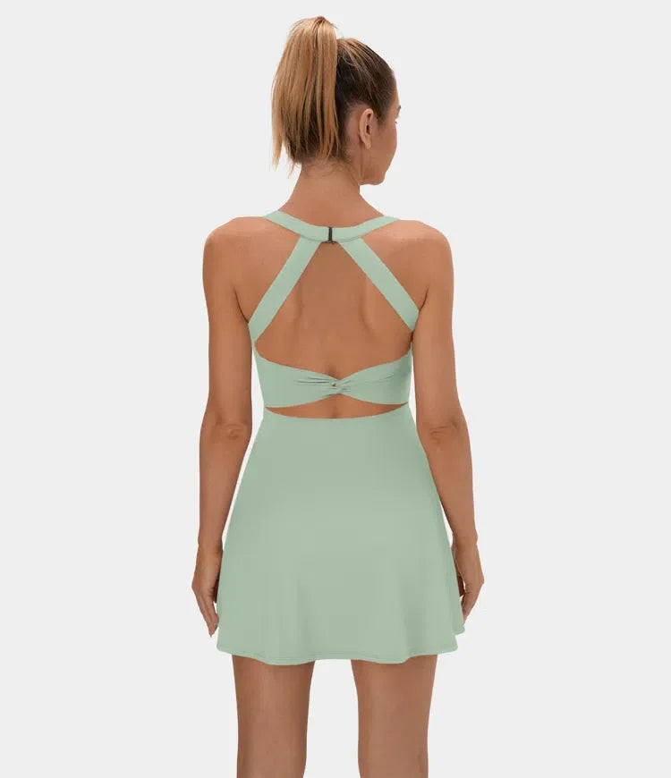 1 + 2 FREE | Backless Twisted Active Dress | 41K Sold in 3 Days – Back Again for 24H Only!