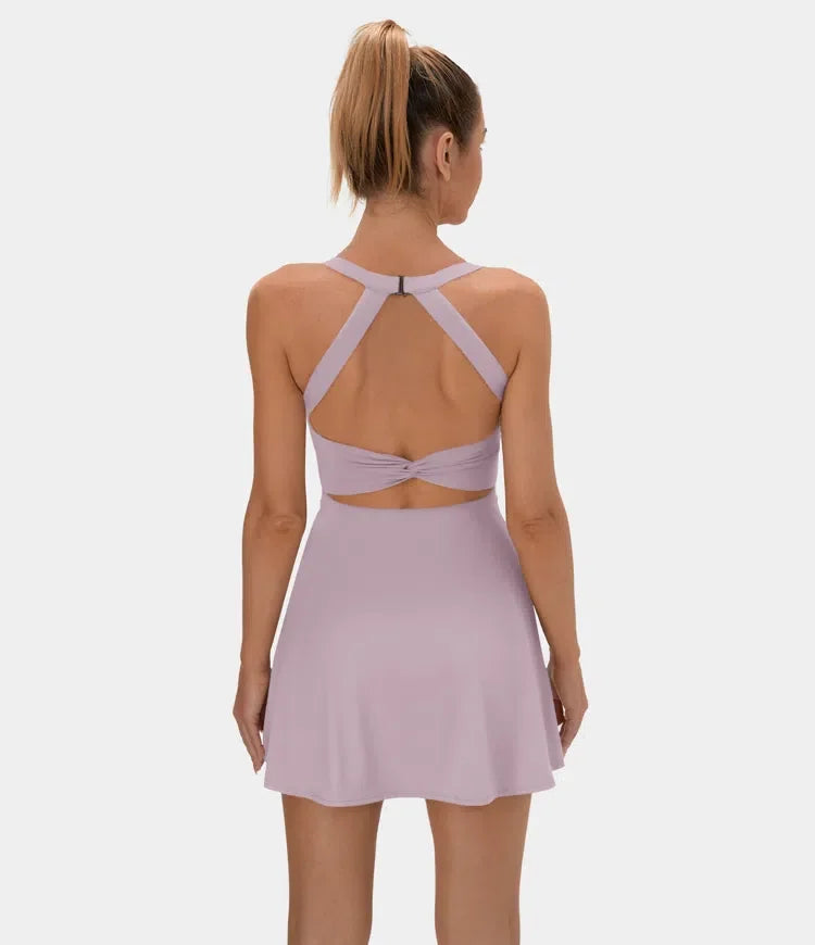 1 + 2 FREE | Backless Twisted Active Dress | 41K Sold in 3 Days – Back Again for 24H Only!