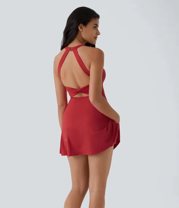 1 + 2 FREE | Backless Twisted Active Dress | 41K Sold in 3 Days – Back Again for 24H Only!