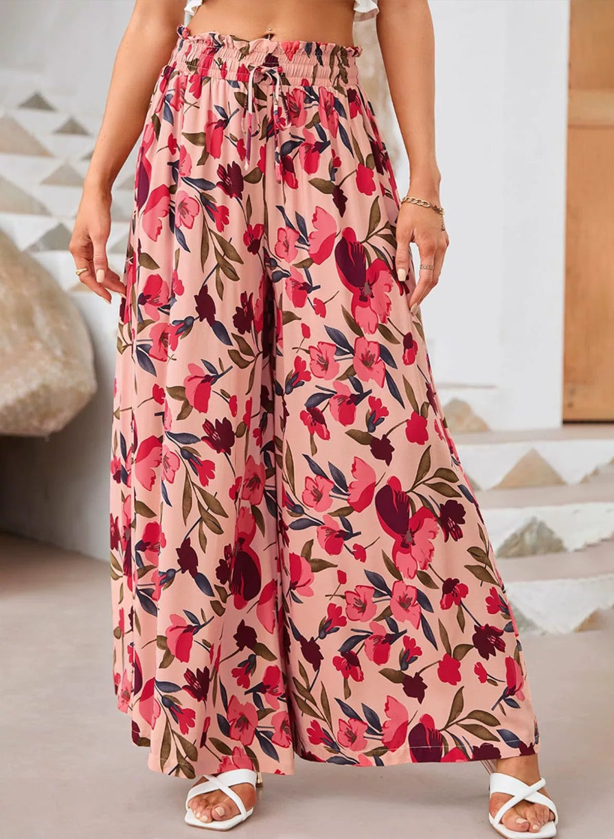 1 + 2 FREE | Ethnic Paisley Print Elastic Patchwork-Waist Lightweight Pants | 22K Sold in 3 Days – Back Again for 24H Only!