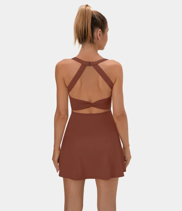 1 + 2 FREE | Backless Twisted Active Dress | 41K Sold in 3 Days – Back Again for 24H Only!