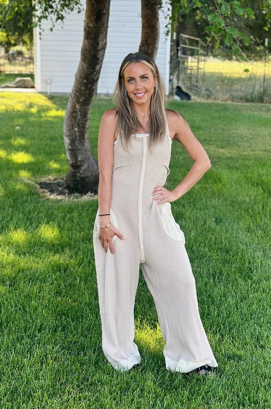 1 + 2 FREE | SUNSCAPE WAFFLE JUMPSUIT-FINAL SALE | 29K Sold in 3 Days – Back Again for 24H Only!